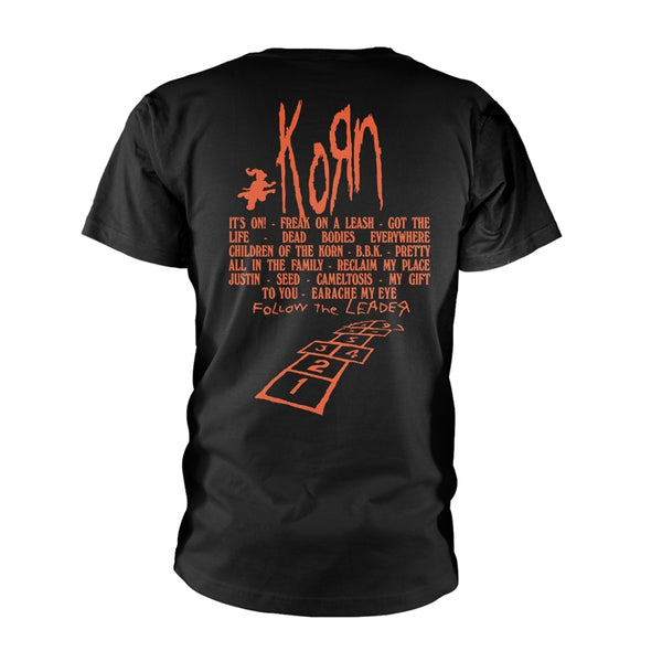 Korn | Official Band T-Shirt | Hopscotch Flame (back print)
