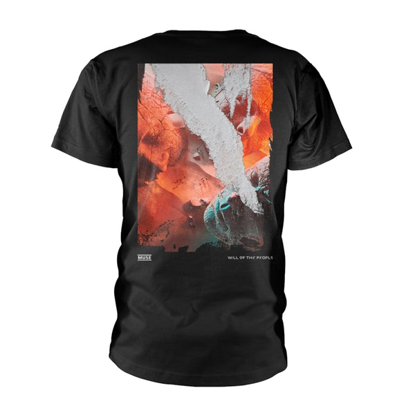 Muse Unisex T-Shirt: WOTP Cover Collage (Back Print)