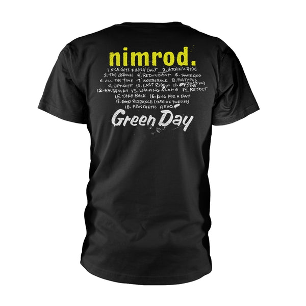 Green Day | Official Band T-shirt | Nimrod Portrait (back print)