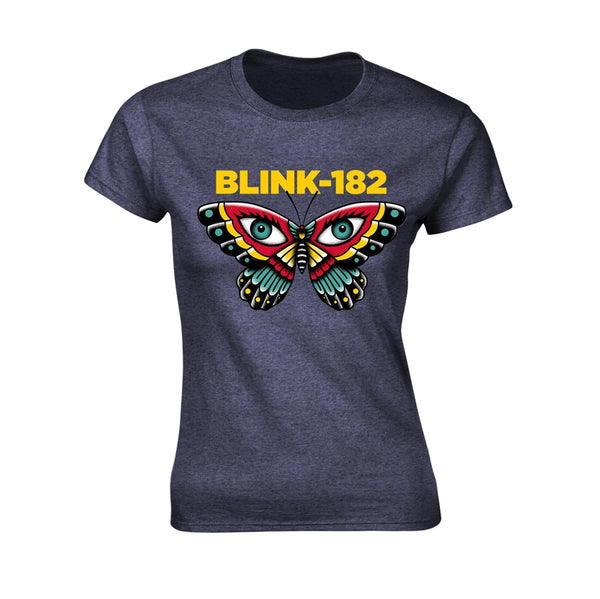 Blink 182 Ladies Ladies T-shirt: Butterfly