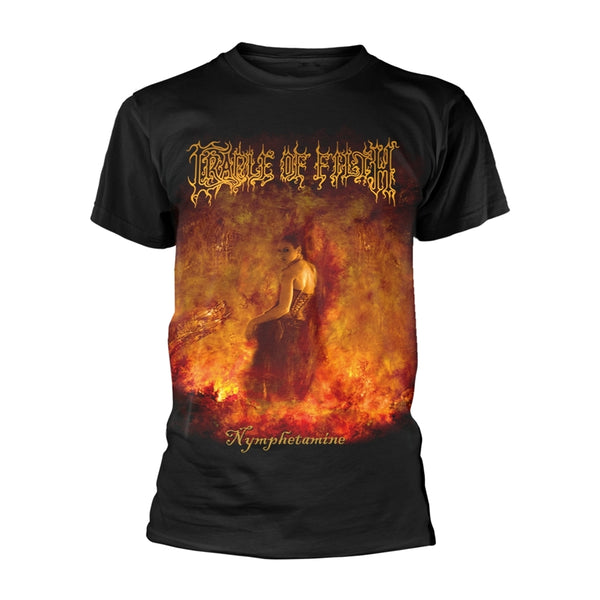 Cradle Of Filth Unisex T-shirt: Nymphetamine Album (back print)