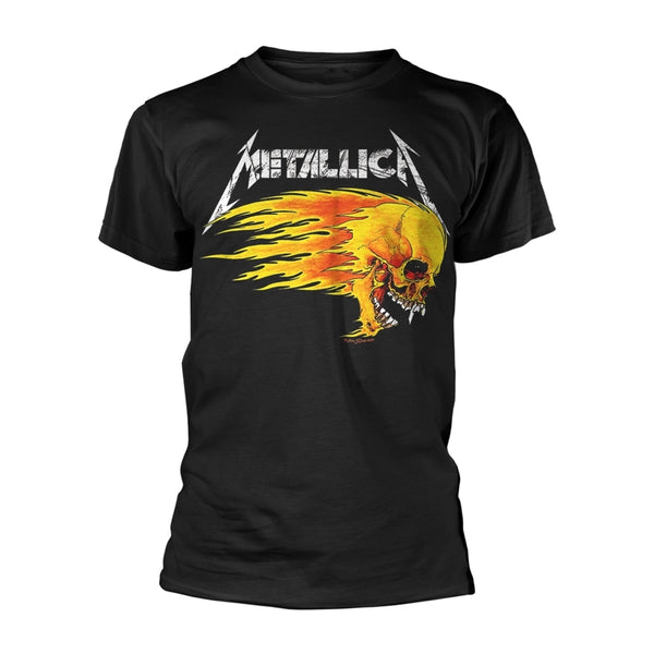 Metallica Unisex T-shirt: Flaming Skull Tour '94 (back print)