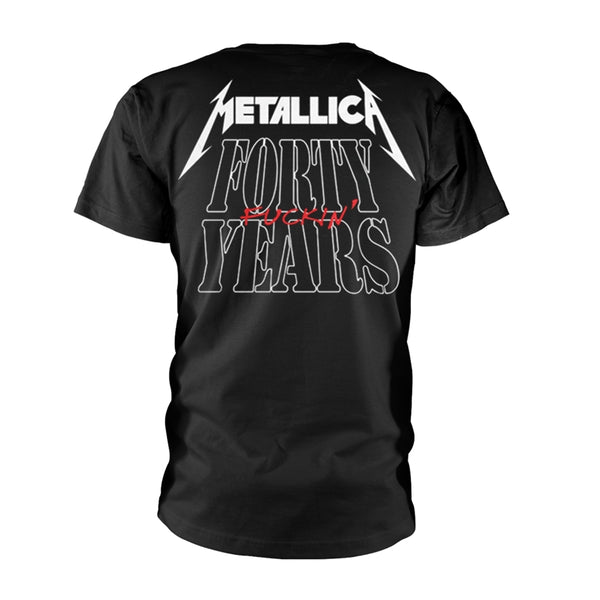 Metallica Unisex T-shirt: 40th Anniversary Forty Years (back print)