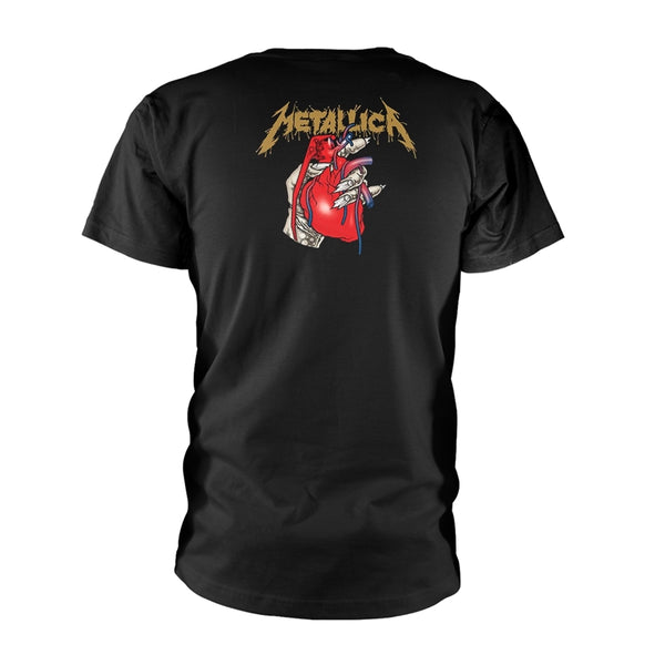 Metallica Unisex T-shirt: Heart Explosive (back print)