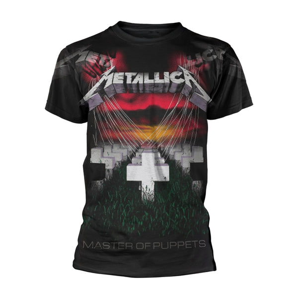 Metallica Unisex T-shirt: Puppets Faded (All Over) (back print)