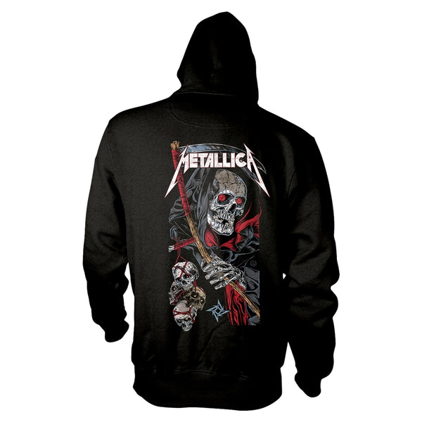 Metallica Unisex Hooded Top: Death Reaper (back print)