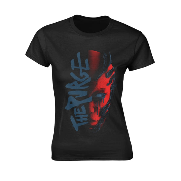 Within Temptation Ladies T-shirt: Purge Outline (Red Face) (back print)