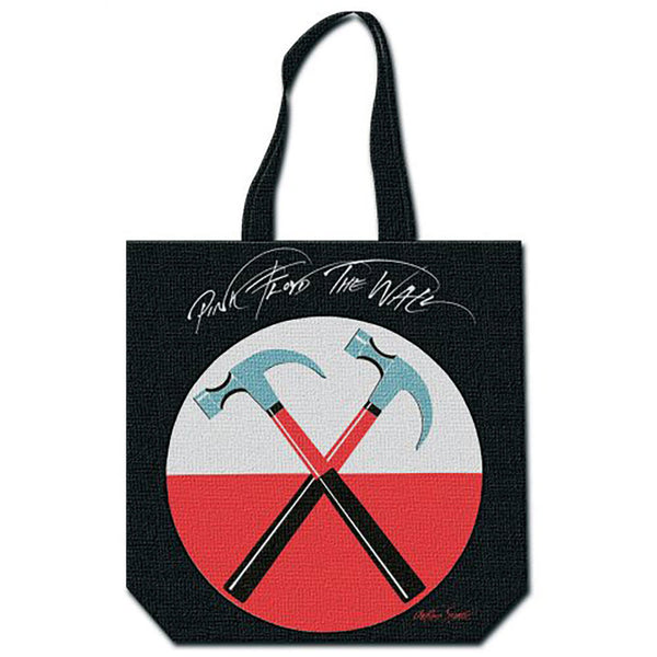 Pink Floyd The Wall Cotton Tote Bag: Hammers (Back Print)