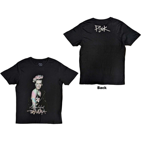 Pink Unisex| Official Band T-Shirt | Wink (Back Print)