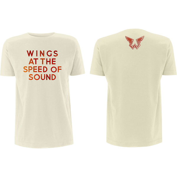Paul McCartney | Official Band T-Shirt | Wings at the Speed of Sound (Back Print)