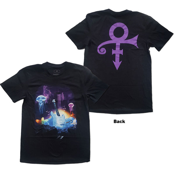 Prince | Official Band T-Shirt | Lotus Flower (Back Print)