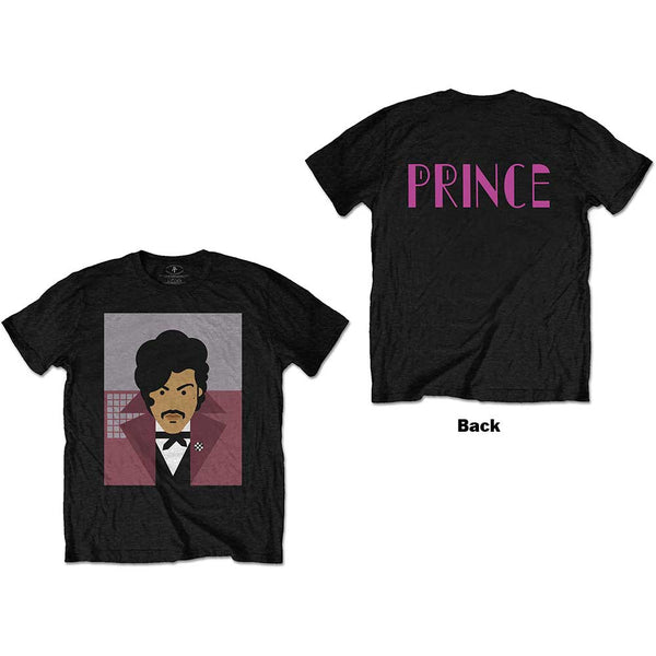 Prince | Official Band T-Shirt | Many Faces (Back Print)