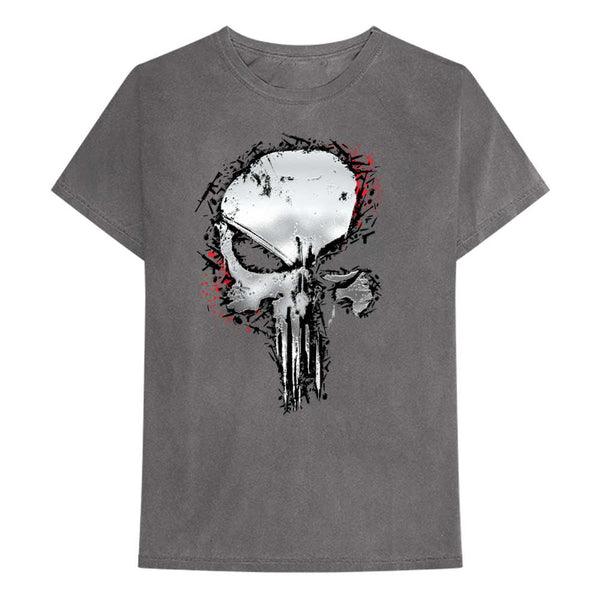 Marvel Comics | Official Band T-Shirt | Punisher Metallic Skull