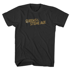 Queens Of The Stone Age Unisex Tee: Bullet Shot Logo