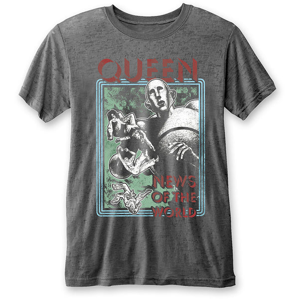 Queen | Official Band T-Shirt | News of the World (Burn Out)