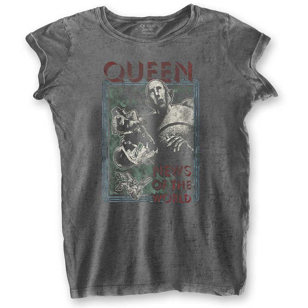 Queen Ladies T-Shirt: News of the World (Burn Out)