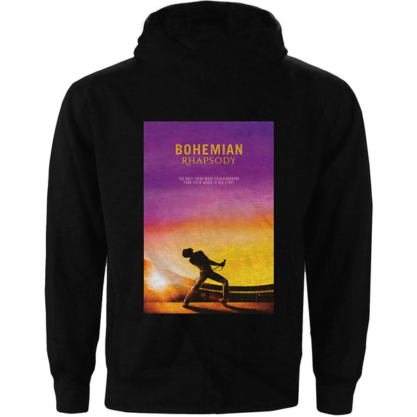 Queen Unisex Pullover Hoodie: Bohemian Rhapsody Movie Poster (Back Print)