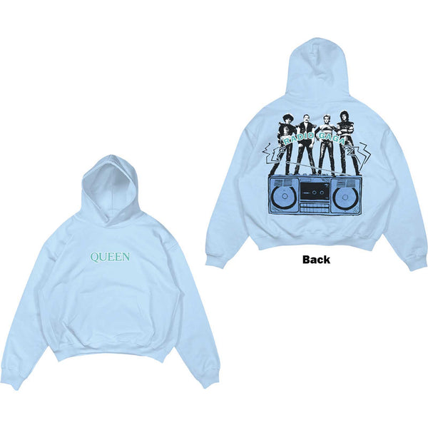 Queen Unisex Pullover Hoodie: Radio Ga Ga (Back Print)