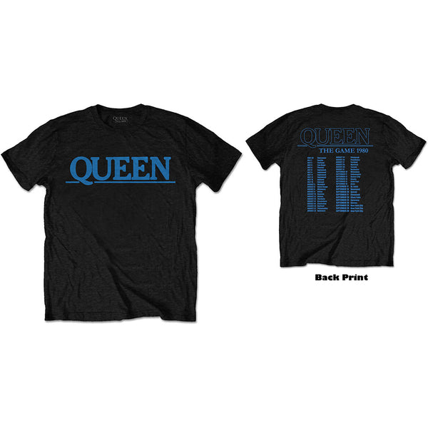 Queen | Official Band T-Shirt | The Game Tour (Back Print)