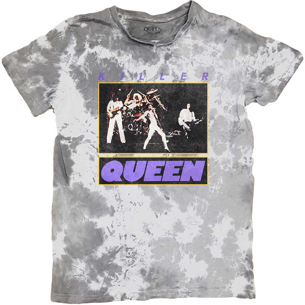 Queen | Official Band T-Shirt | Killer Queen (Dye-Wash)