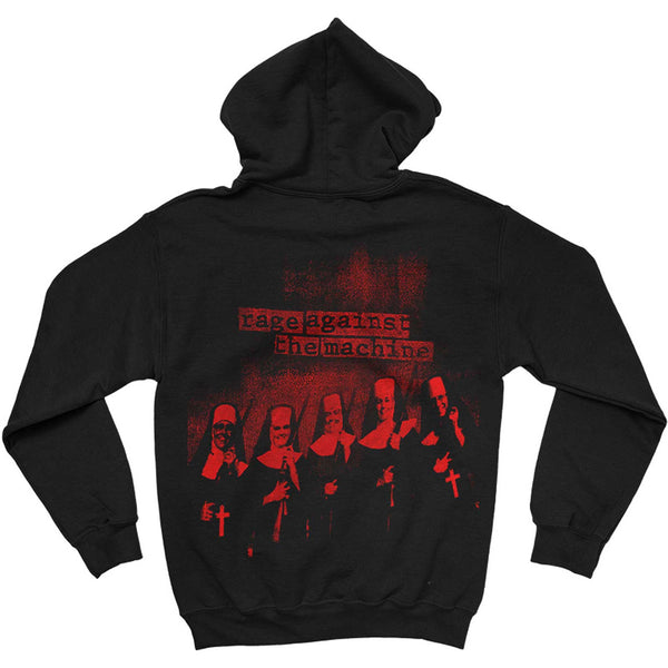 Rage Against The Machine Unisex Pullover Hoodie: Nuns (Back Print)