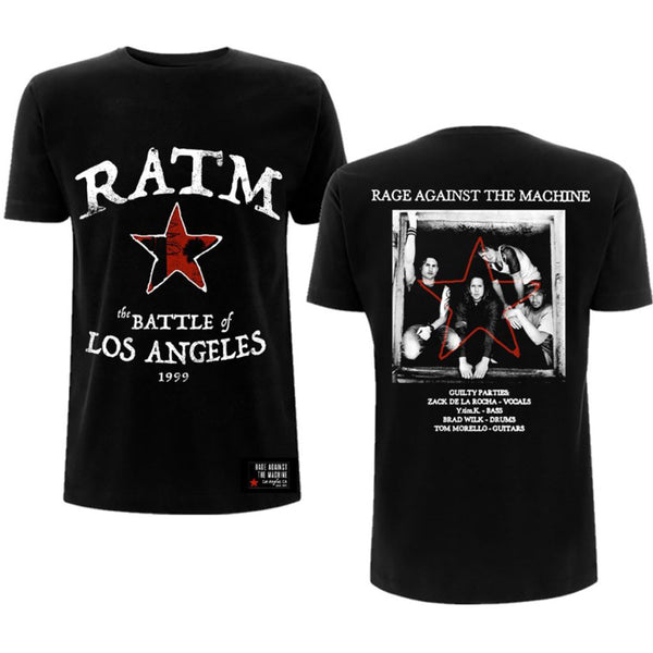 Rage Against The Machine | Official Band T-Shirt | Battle Star (Back Print)