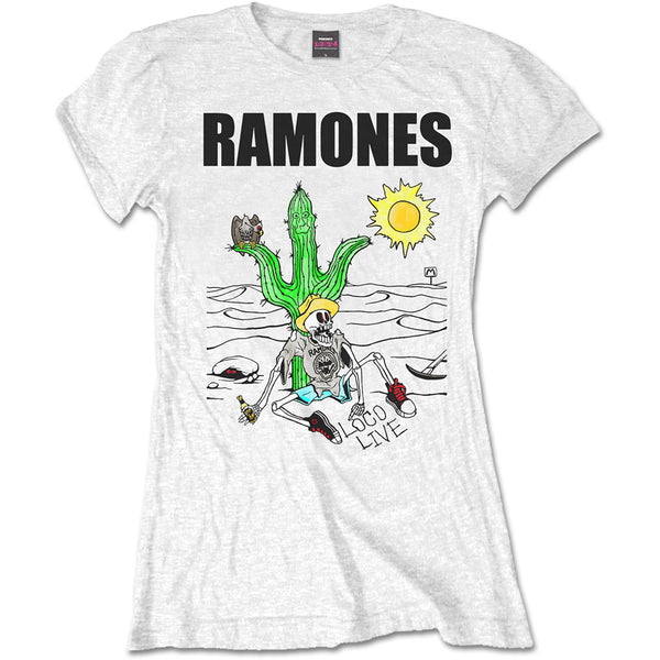 Ramones Ladies T-Shirt: Loco Live