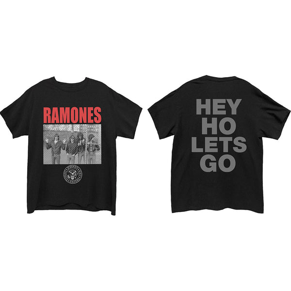 Ramones | Official Band T-Shirt | Cage Photo (Back Print)