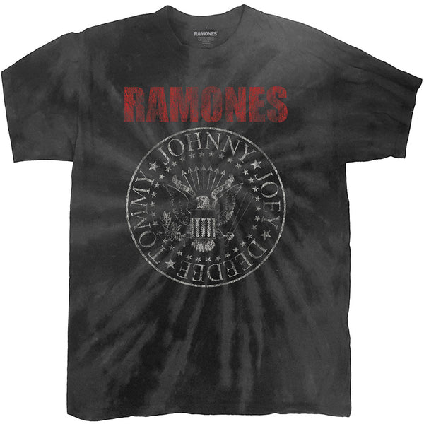 Ramones | Official Band T-Shirt | Presidential Seal (Dip-Dye)