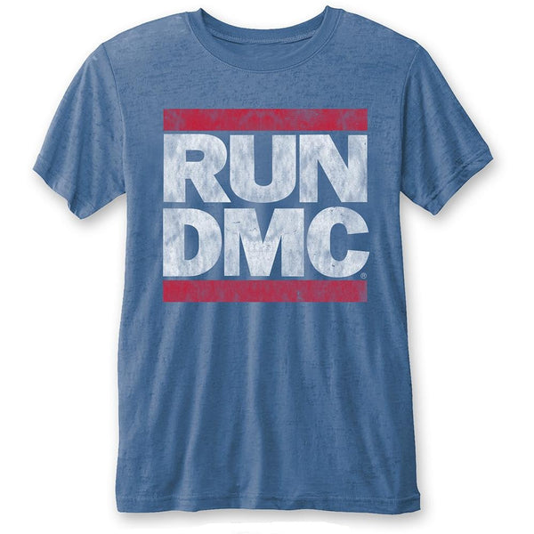 Run DMC Unisex Fashion T-Shirt: Vintage Logo (Burn Out)