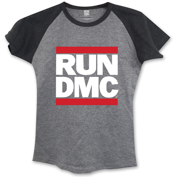 Run DMC Ladies Fashion T-Shirt: Logo (Skinny Fit)