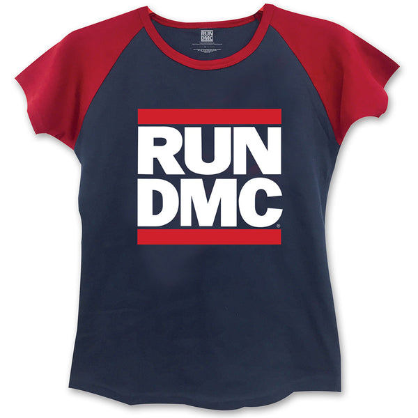 Run DMC Ladies Fashion T-Shirt: Logo (Skinny Fit)