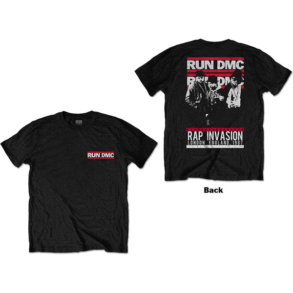 Run DMC | Official Band T-Shirt | Rap Invasion (Back Print)