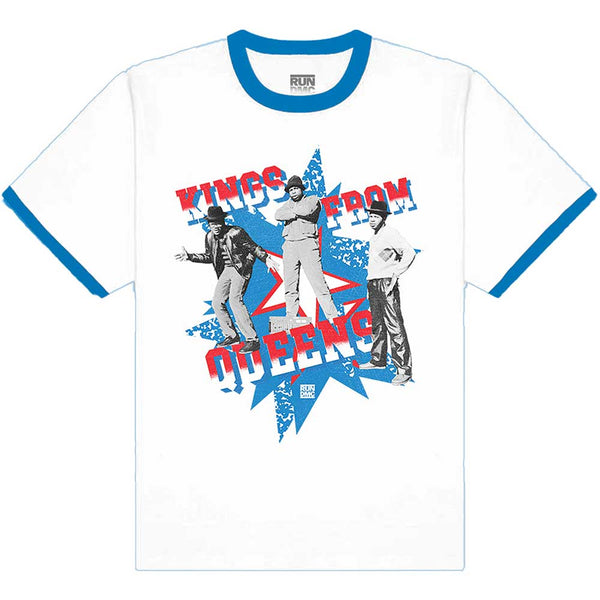 Run DMC | Official Band Ringer T-Shirt | Kings From Queens
