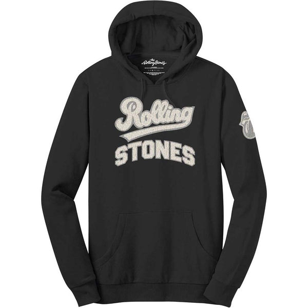 The Rolling Stones Unisex Pullover Hoodie: Team Logo & Tongue (Applique Motifs)