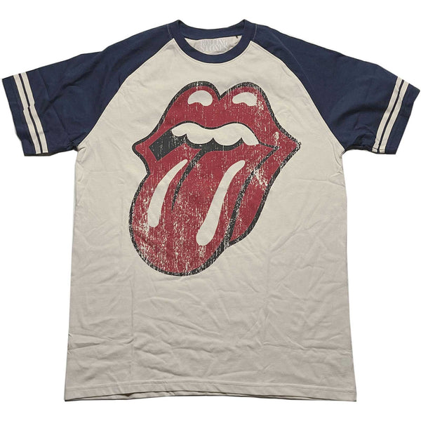 The Rolling Stones Unisex Raglan T-Shirt: Lick