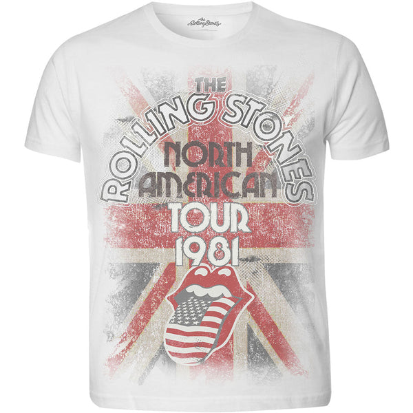 SALE The Rolling Stones | Official Band T-Shirt | North American Tour 1981 with Sublimation Printing