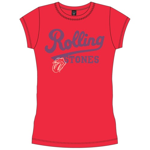 The Rolling Stones Ladies T-Shirt: Team Logo