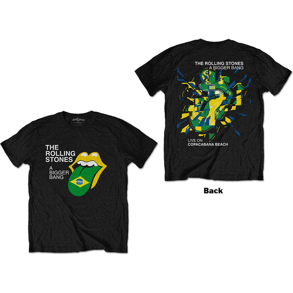 The Rolling Stones | Official Band T-Shirt | Bigger Bang - Brazil '80 (Back Print) (Small)