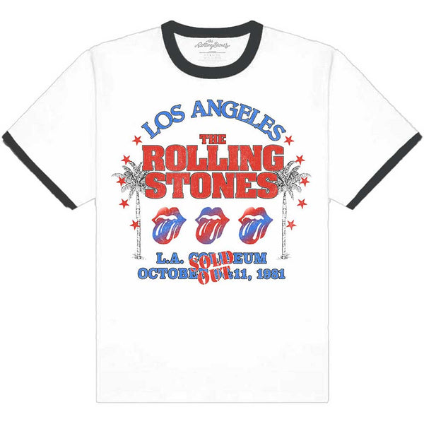 The Rolling Stones | Official Band T-Shirt | American LA Tour (Ringer)