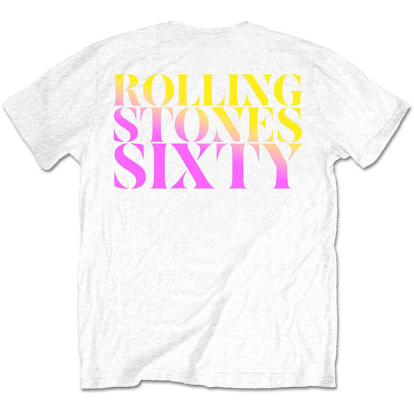 SALE | The Rolling Stones | Official Band T-Shirt | Sixty Gradient Text (back print)