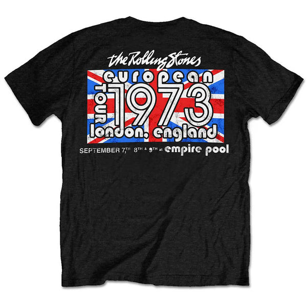 The Rolling Stones Unisex T-Shirt: London European '73 (back print)