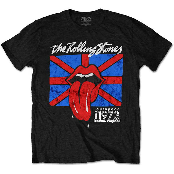 The Rolling Stones Unisex T-Shirt: London European '73 (back print)