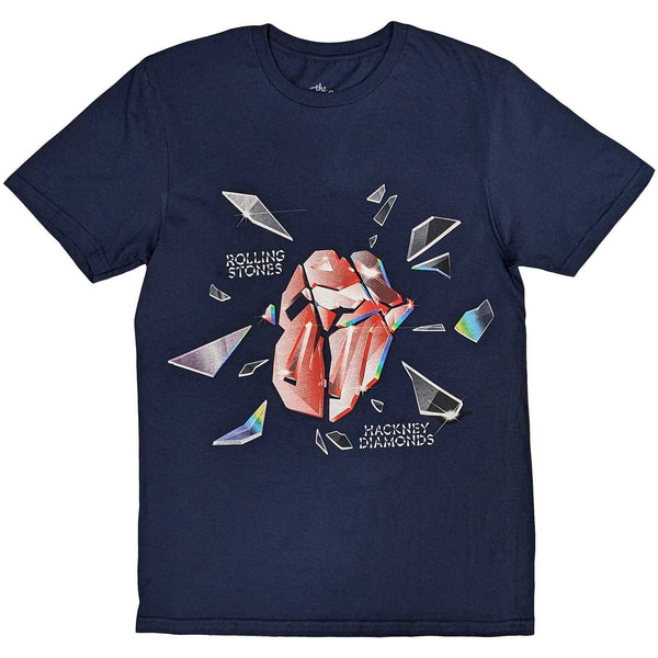 The Rolling Stones | Official Band T-Shirt | Hackney Diamonds Explosion Navy