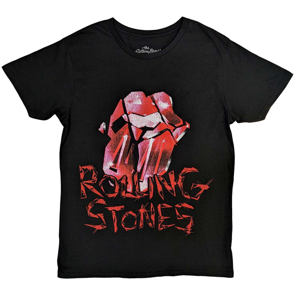 The Rolling Stones | Official Band T-Shirt | Hackney Diamonds Cracked Glass Tongue