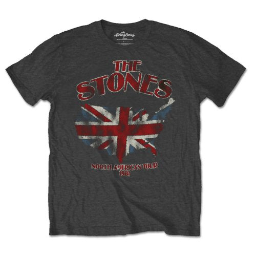 The Rolling Stones | Official Band T-Shirt | Union Jack US Map