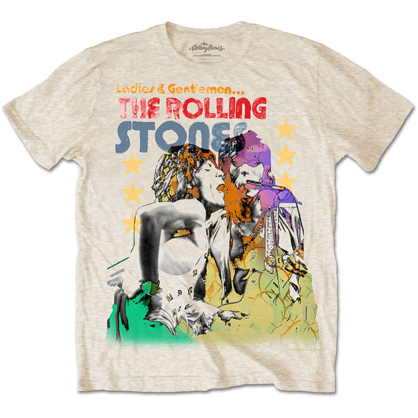 The Rolling Stones | Official Band T-shirt | Mick & Keith Watercolour Stars