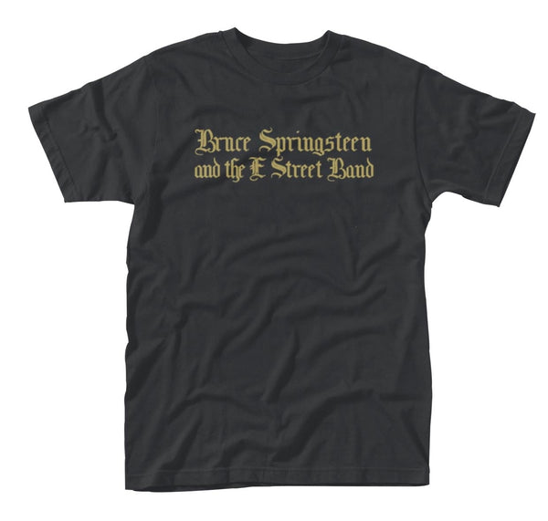 Bruce Springsteen Unisex T-shirt: Black Motorcycle Guitars (back print)