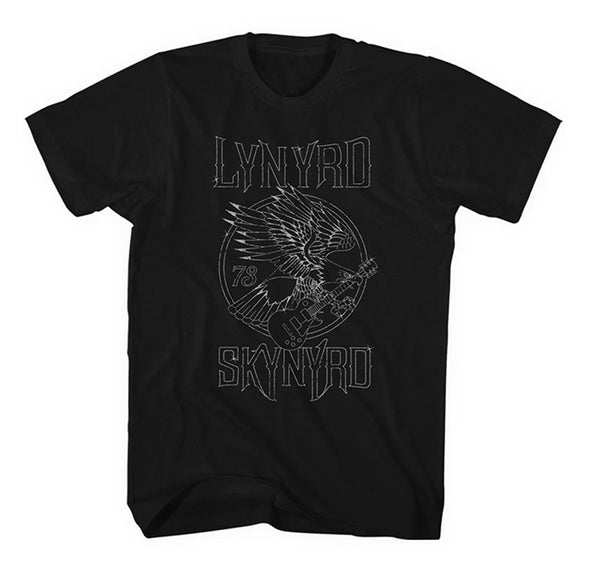 Lynyrd Skynyrd Unisex T-shirt: Eagle Guitar 73