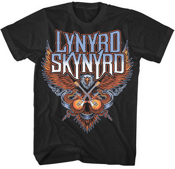 Lynyrd Skynyrd Unisex T-shirt: Crossed Guitars